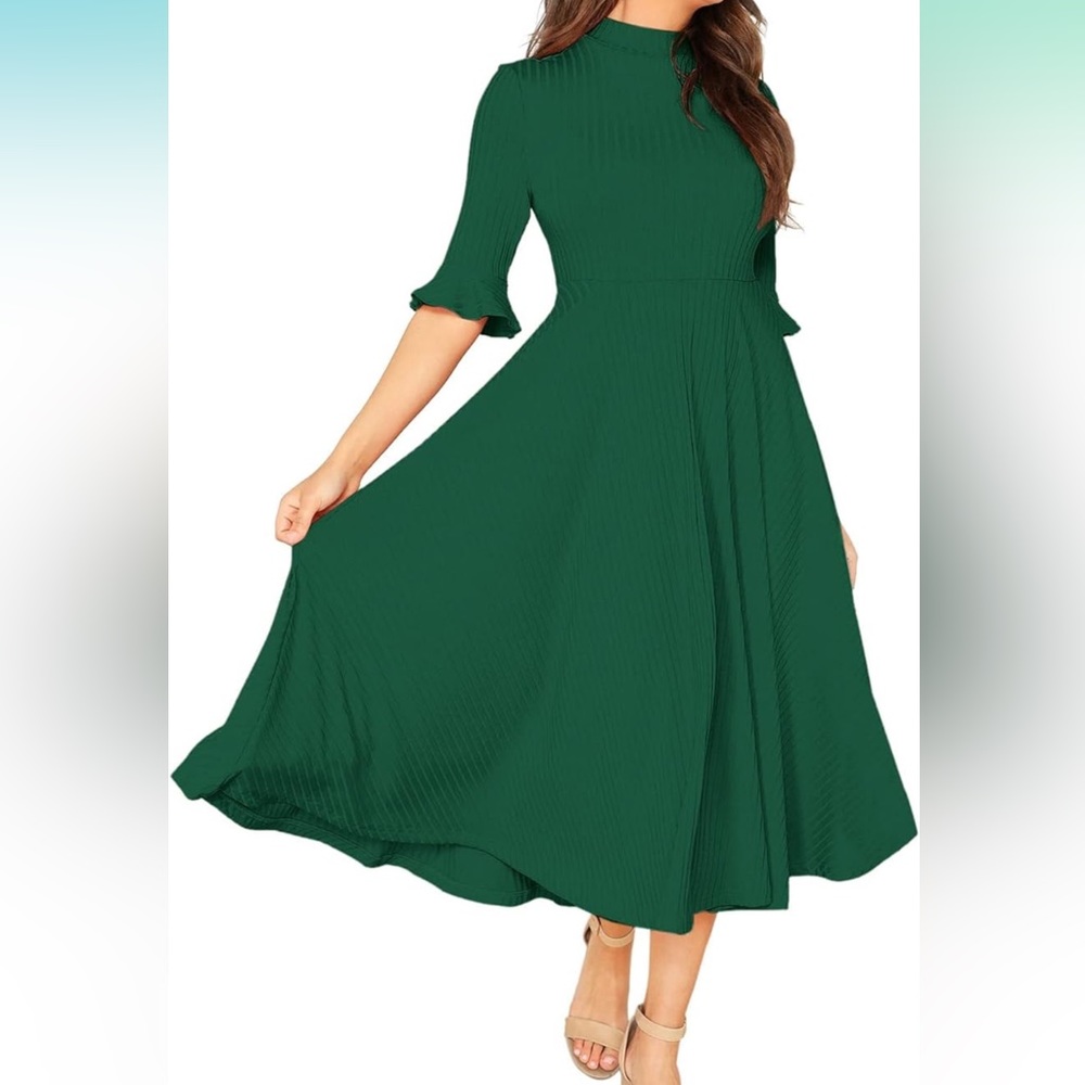 Flare Midi Dress